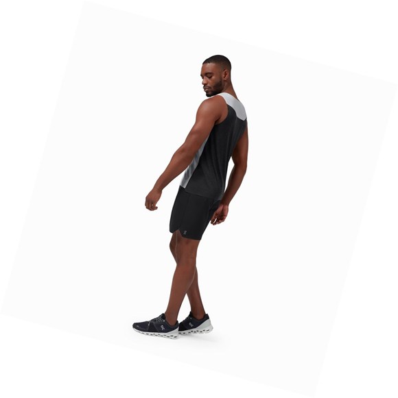 Beige / Black Men's On Tank-T Tanks | 74289-VINZ