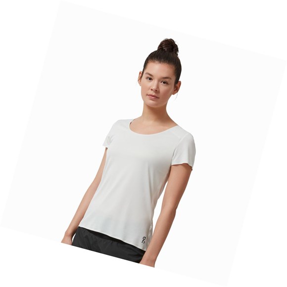 Beige / White Women's On Performance Long-T T Shirts | 30527-FKZV