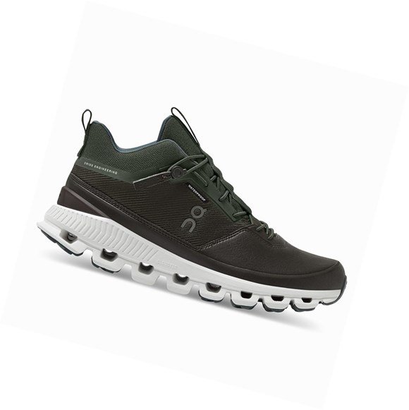 Black / Brown Women's On Cloud Hi Waterproof Sneakers | 98703-VDHM