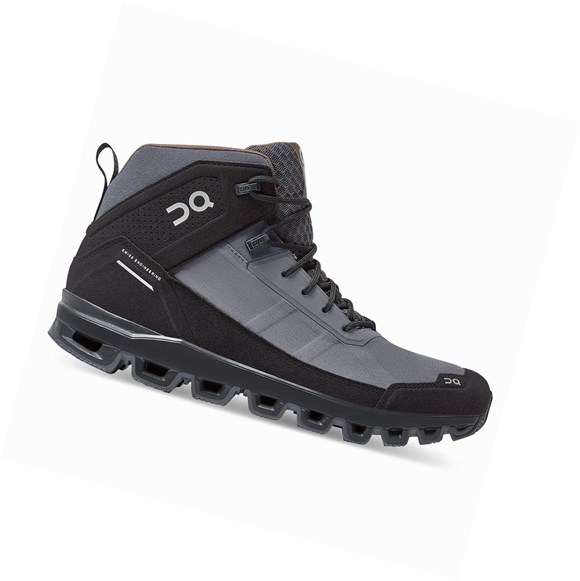 Black / Grey Men's On Cloudridge Hiking Shoes | 93746-TVWS