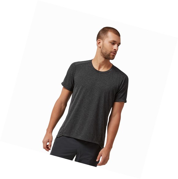 Black Men's On Active-T T Shirts | 41798-RXVA