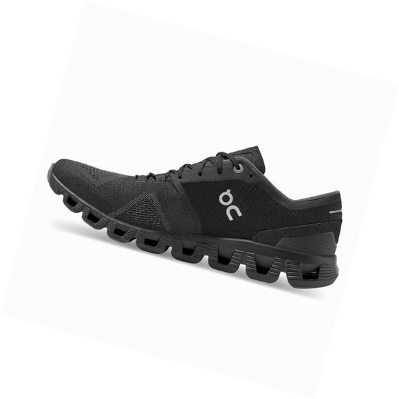 Black Men's On Cloud X Training Shoes | 51024-VOZR