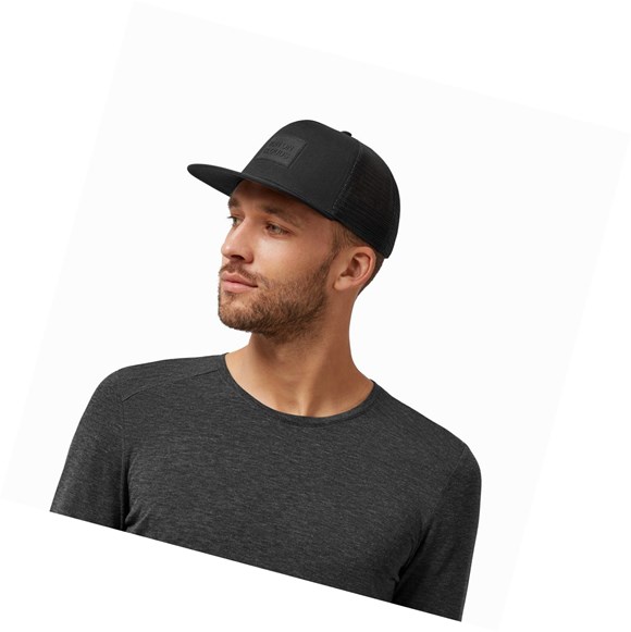 Black Men's On Crew Hats | 16875-JNGP