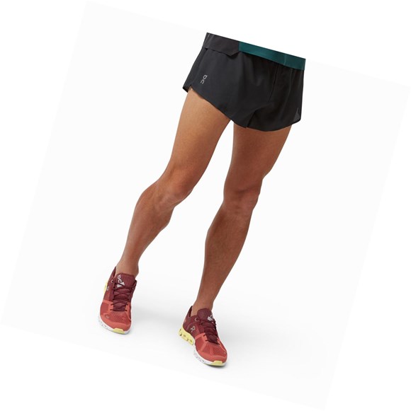 Black Men's On Race Running Shorts | 69705-YGHD