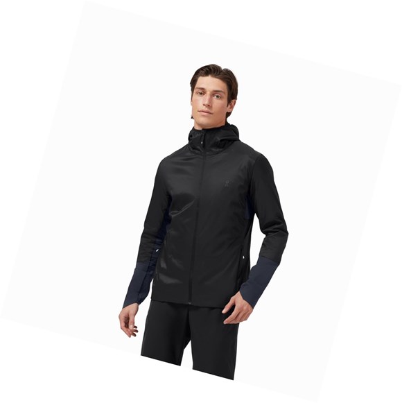 Black / Navy Men's On Insulator Jackets | 82415-XQDJ