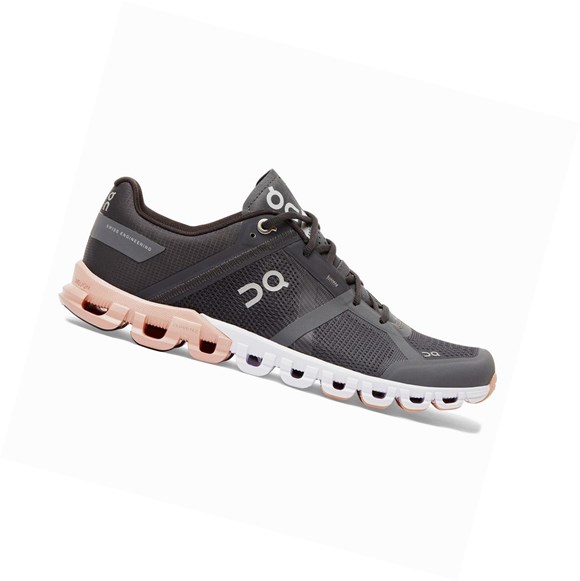 Black Rose Women's On Cloudflow Road Running Shoes | 71046-PYKL