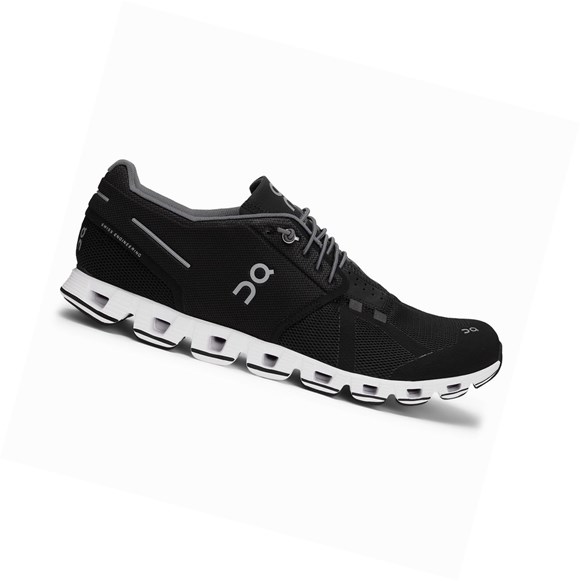 Black / White Men's On Cloud Road Running Shoes | 54129-XPRE