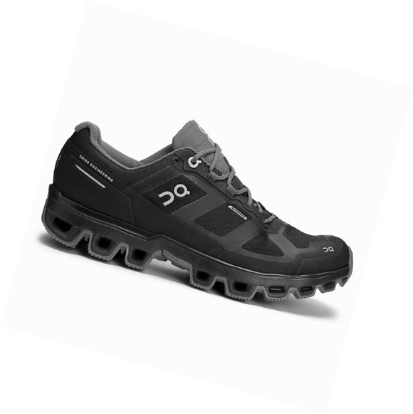 Black Women's On Cloudventure Waterproof Trail Running Shoes | 45792-AZRE