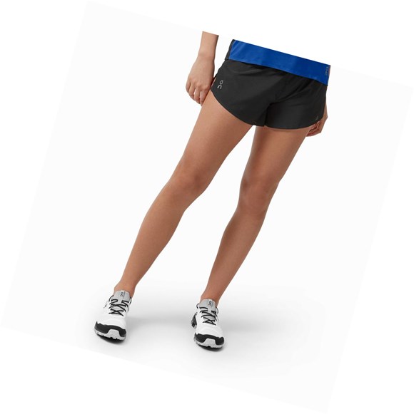 Black Women's On Race Running Shorts | 45830-SQVZ