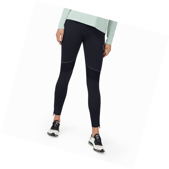Black Women's On Tights Long Pants Running Leggings | 43805-BOSY