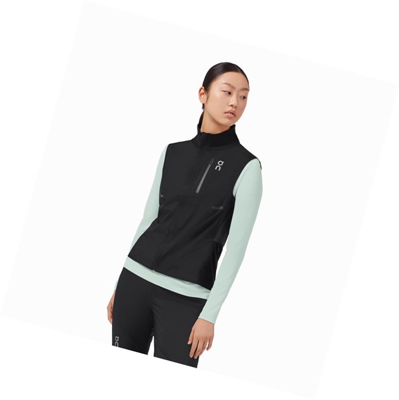 Black Women's On Weather Vest | 46578-HKUF