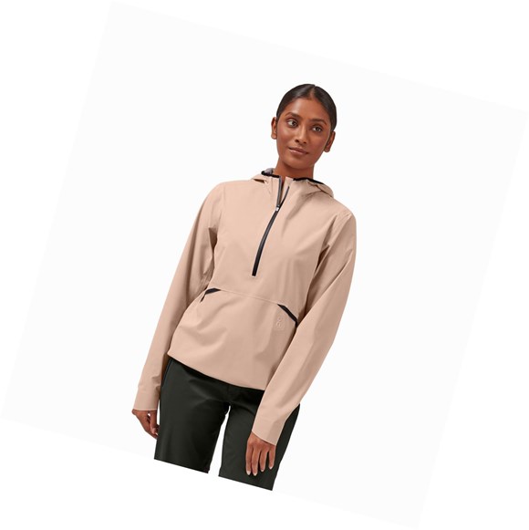 Brown Rose Women's On Waterproof Anorak Jackets | 96418-OSQF