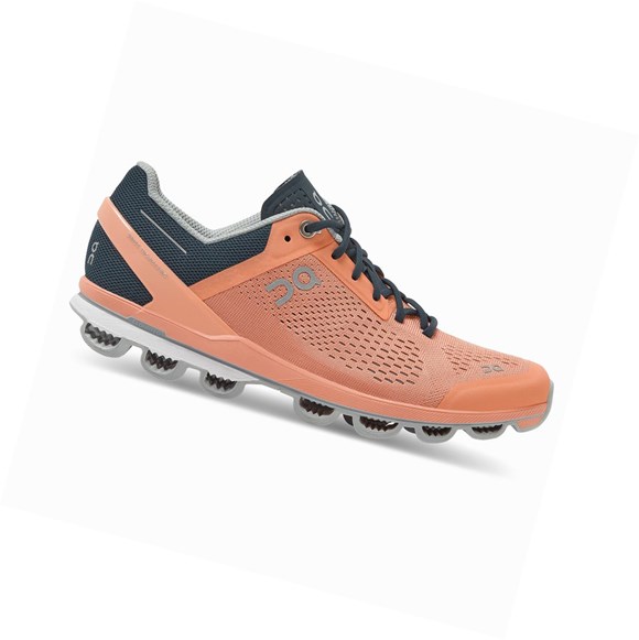 Coral / Navy Women's On Cloudsurfer Training Shoes | 35742-PCWV