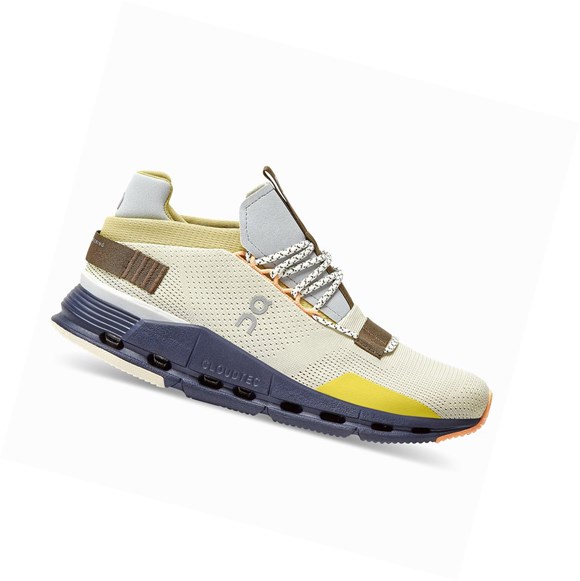 Cream / Camo Women's On Cloudnova Sneakers | 06852-KGAY
