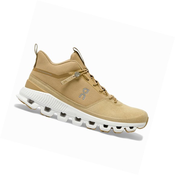 Gold Women's On Cloud Hi Sneakers | 87591-PKOQ