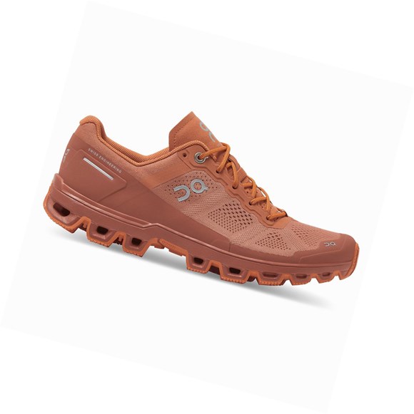 Grey / Orange Women's On Cloudventure Trail Running Shoes | 36150-JPYE