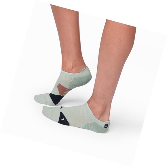 Grey Women's On Low Running Socks | 92186-QRVS
