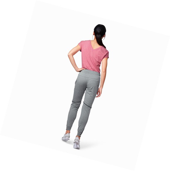 Grey Women's On Running Running Pants | 47236-ZOHW