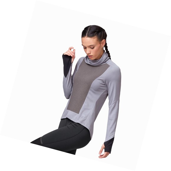 Khaki Women's On Weather Running Shirts | 92701-YSXF