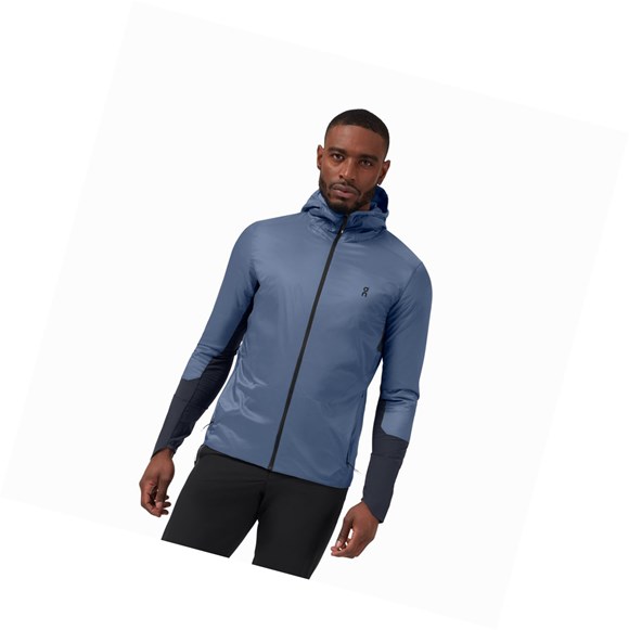 Navy Men's On Insulator Jackets | 85391-PZTH