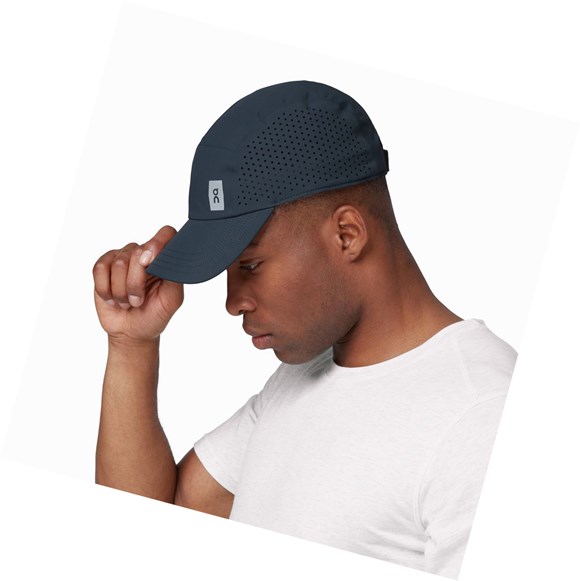 Navy Men's On Lightweight Hats | 45623-YWQX