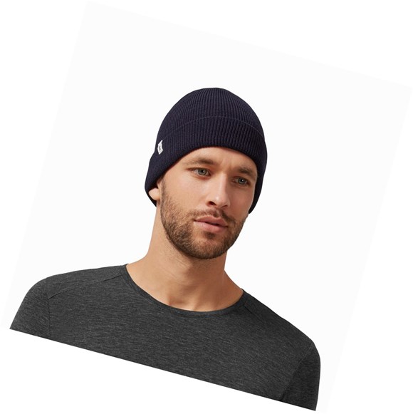 Navy Men's On Merino Beanie Hats | 86531-XWIV