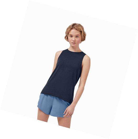 Navy Women's On Active Tanks | 89473-KZJH
