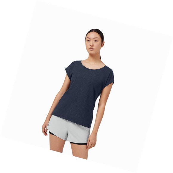 Navy Women's On On-T T Shirts | 37048-VJQZ