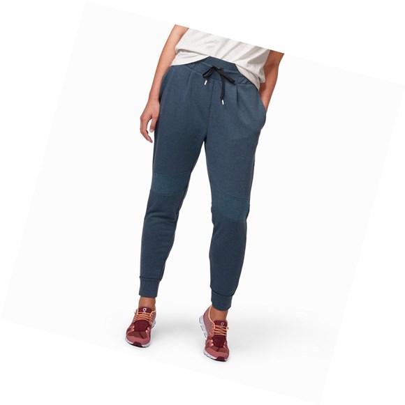 Navy Women's On Sweat Sweatpants | 12453-LCRJ