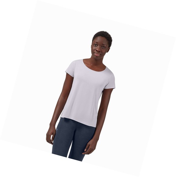 Purple Women's On Active-T Breathe T Shirts | 81097-UAJR