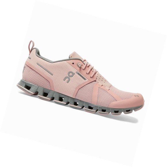 Rose Women's On Cloud Waterproof Road Running Shoes | 40539-KFNL