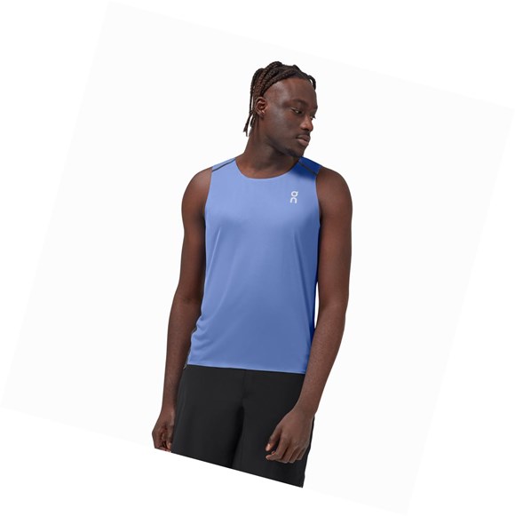 Royal / Black Men's On Tank-T Tanks | 19582-ANDY