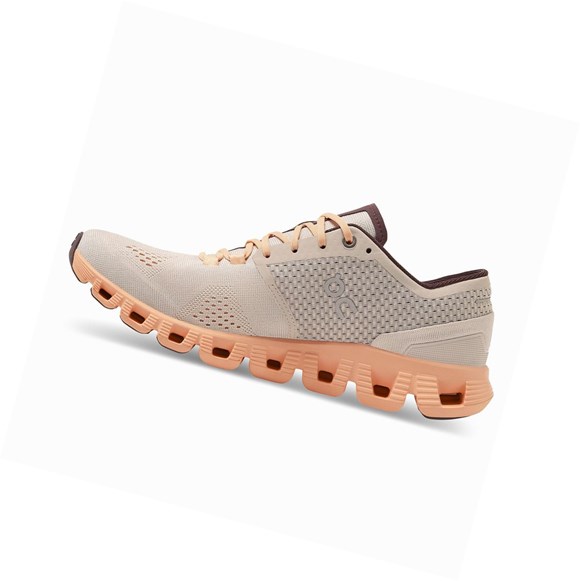 Silver Women's On Cloud X Training Shoes | 27056-DSPL