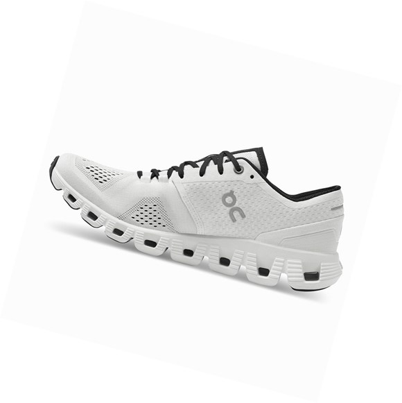 White / Black Women's On Cloud X Training Shoes | 25301-QLRH