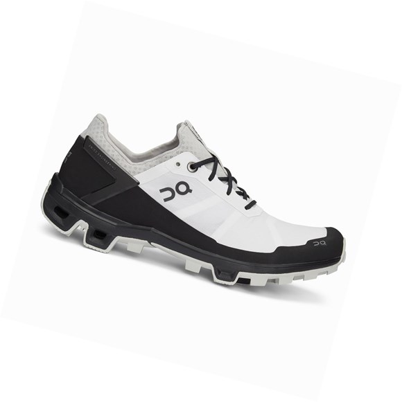White / Black Women's On Cloudventure Peak Trail Running Shoes | 38107-IOCA